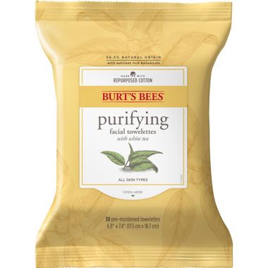 Burt's Bees&reg; 30-Count Facial Cleansing Towelettes with White Tea Extract. View a larger version of this product image.