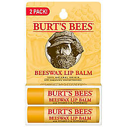 Burt's Bees® 2-Pack 0.15 oz. Beeswax Lip Balm with Vitamin E and Peppermint