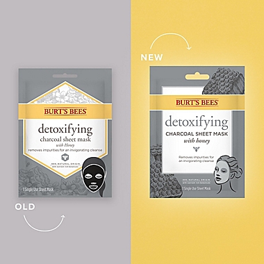 Burt&#39;s Bees&reg; Charcoal Detoxifying Sheet Mask with Honey. View a larger version of this product image.