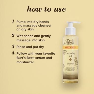 Burt's Bees&reg; 6 fl. oz. Cleansing Oil. View a larger version of this product image.