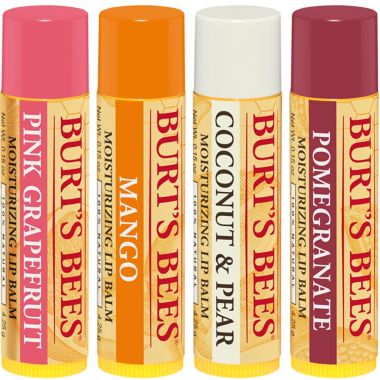 Burt's Bees&reg; 4-Pack Assorted Superfruit Lip Balms. View a larger version of this product image.