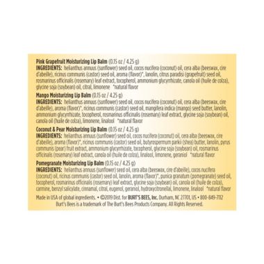 Burt's Bees&reg; 4-Pack Assorted Superfruit Lip Balms. View a larger version of this product image.
