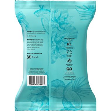 Burt's Bees&reg; 30-count Micellar 3-in-1 Cleansing Towelettes with Coconut &amp; Lotus. View a larger version of this product image.