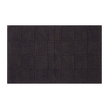 Studio 3B&trade; Stonewash Jacquard 21&quot; x 34&quot; Bath Rug in Ebony. View a larger version of this product image.