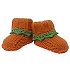 Alternate image 2 for Little Me&reg; Size 0-12M 2-Piece My First Halloween Pumpkin Hat and Bootie Set in Orange