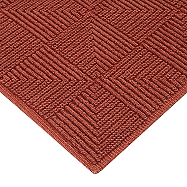 Studio 3B&trade; Stonewash Jacquard 21&quot; x 34&quot; Bath Rug in Henna. View a larger version of this product image.