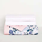 Alternate image 1 for aden + anais&trade; essentials Flowers Bloom 3-Piece Cotton Crib Bedding Set in Pink