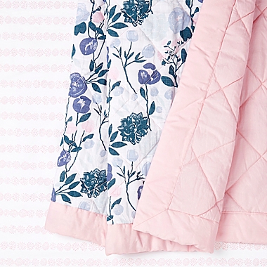aden + anais&trade; essentials Flowers Bloom 3-Piece Cotton Crib Bedding Set in Pink. View a larger version of this product image.