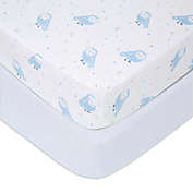 aden + anais&trade; Time to Dream 2-Pack Cotton Crib Sheets in Blue