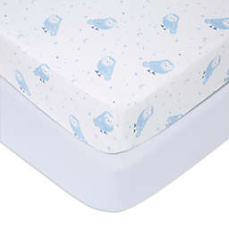 aden + anais™ Time to Dream 2-Pack Cotton Crib Sheets in Blue