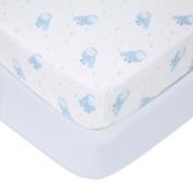 aden + anais&trade; Time to Dream 2-Pack Cotton Crib Sheets in Blue