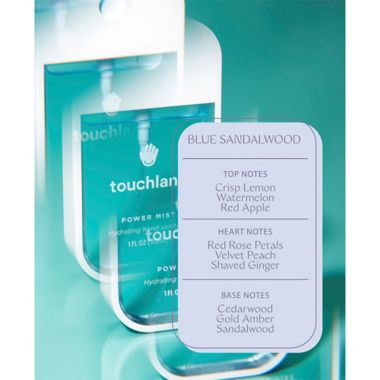 Touchland&reg; 1 oz. Blue Sandalwood Power Mist Hydrating Hand Sanitizer. View a larger version of this product image.