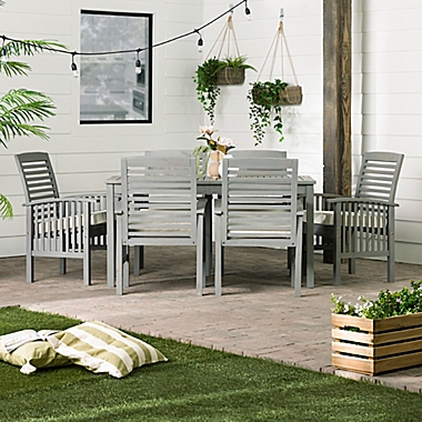 Forest Gate Arvada 7-Piece Acacia Wood Outdoor Dining Set. View a larger version of this product image.