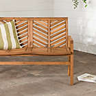 Alternate image 8 for Forest Gate Olive Outdoor Acacia Wood Loveseat Bench in Brown