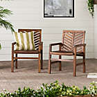 Alternate image 11 for Forest Gate Olive Acacia Wood Outdoor Chairs in Dark Brown (Set of 2)