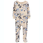 Carters Thermal PJs Pajamas SNP Footed Sleeper Animals Size NB 2 Pack Lamb NWT 