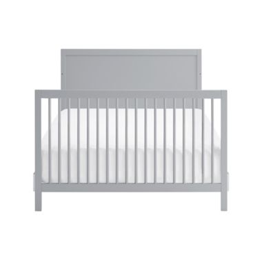 4-in-1 Convertible Crib w Headboard by M Design Village Curated for mighty goods&trade; in Grey. View a larger version of this product image.