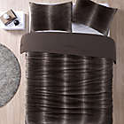 Alternate image 2 for Faux Fur 3-Piece Full/Queen Comforter Set in Cocoa