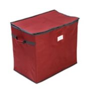 Squared Away&trade; 8-Compartment Christmas Decoration Storage Chest in Rhubarb/Dark Shadow