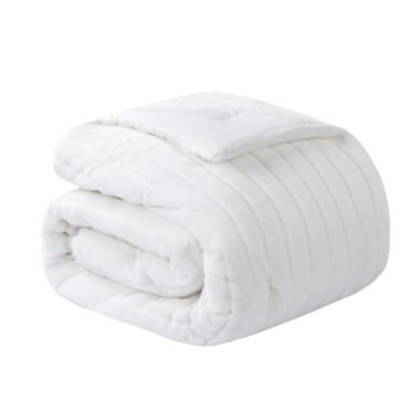 Faux Fur 3-Piece Full/Queen Comforter Set in White. View a larger version of this product image.