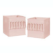 Sweet Jojo Designs&reg; Bohemian 2-Pack Fabric Storage Bins in Pink (Set of 2)