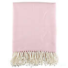 Alternate image 0 for Saro Lifestyle Herringbone Throw Blanket in Pink