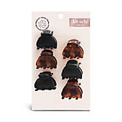 KITSCH 6-Count Extra Small Claw Clips in Brown/Black