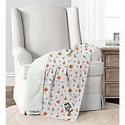 Lush D&eacute;cor Halloween Lullaby Sherpa Baby Blanket in White