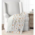 Alternate image 0 for Lush D&eacute;cor Halloween Lullaby Sherpa Baby Blanket in White