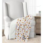 Alternate image 0 for Lush D&eacute;cor Thanksgiving Turkeys Sherpa Baby Blanket in White