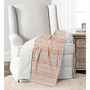 Lush D&eacute;cor Brushstroke Stripe Sherpa Baby Blanket in White