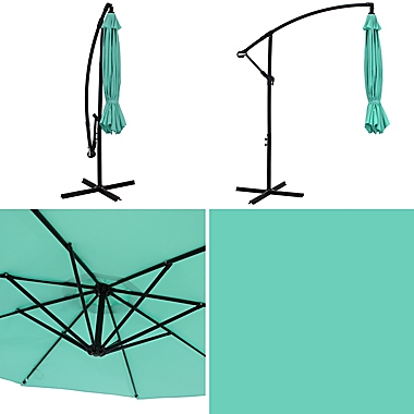 Sunnydaze Decor 9.59-Foot Octagon Offset Cantilever Patio Umbrella. View a larger version of this product image.