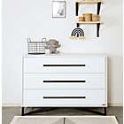 Alternate image 5 for dadada&reg; Kenton 3-Drawer Dresser in White/Black