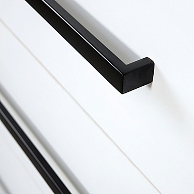 dadada&reg; Kenton 3-Drawer Dresser in White/Black. View a larger version of this product image.