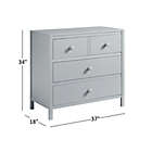 Alternate image 3 for 3-Drawer Dresser by M Design Village Curated for mighty goods&trade; in Grey