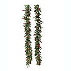 Alternate image 3 for Bee &amp; Willow&trade; Classic Premium 6-Foot LED Garland in Green (Set of 2)