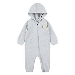 Levi's® Size 0-3M Poster Logo Hooded Coverall in Light Grey Heather
