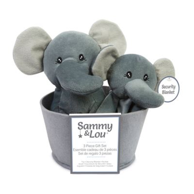 Sammy & Lou 3-Piece Elephant Gift Set in Grey