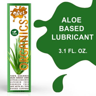 Wet Organics&reg; 3.1 fl. oz. Hypoallergenic Organic Aloe Based Lubricant