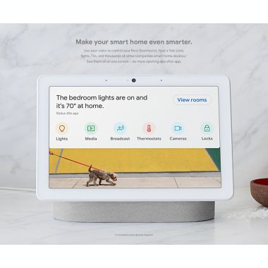 Google Nest Hub Max in Chalk. View a larger version of this product image.