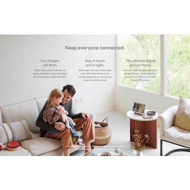 Google Nest Hub Max in Chalk. View a larger version of this product image.