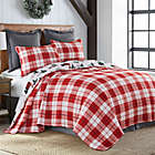 Alternate image 2 for Levtex Home Farmhouse Plaid 3-Piece Reversible King Quilt Set in White