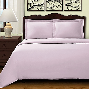 Zuko 3-Piece King/California King Duvet Cover Set in Lilac. View a larger version of this product image.