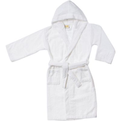 Unisex Egyptian Cotton Hooded Bath Robe Dressing Gown House Coat Terry Towelling 