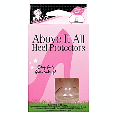 Hollywood Fashion Secrets&reg; 2-Pack Above Heel Protectors in Black. View a larger version of this product image.