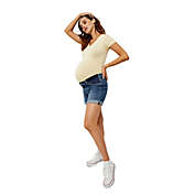 A Pea in the Pod&reg; Luxe Side Ruched V-Scoop Maternity Tee
