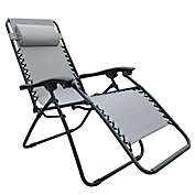 Simply Essential&trade; Outdoor Folding Zero Gravity Lounger Chair