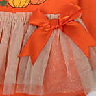 Alternate image 2 for Baby Essentials Size 3M Thankful For Me Tutu Bodysuit in Orange
