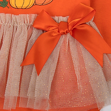 Baby Essentials Size 3M Thankful For Me Tutu Bodysuit in Orange. View a larger version of this product image.