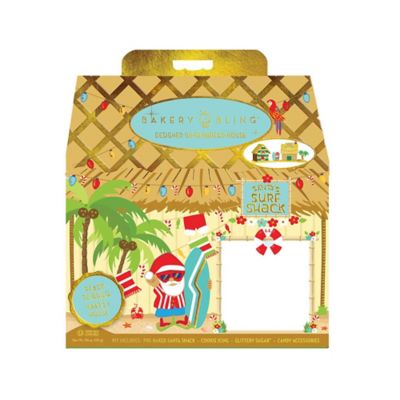 Bakery Bling&trade; Santa Surf Shack Mini Gingerbread House Kit